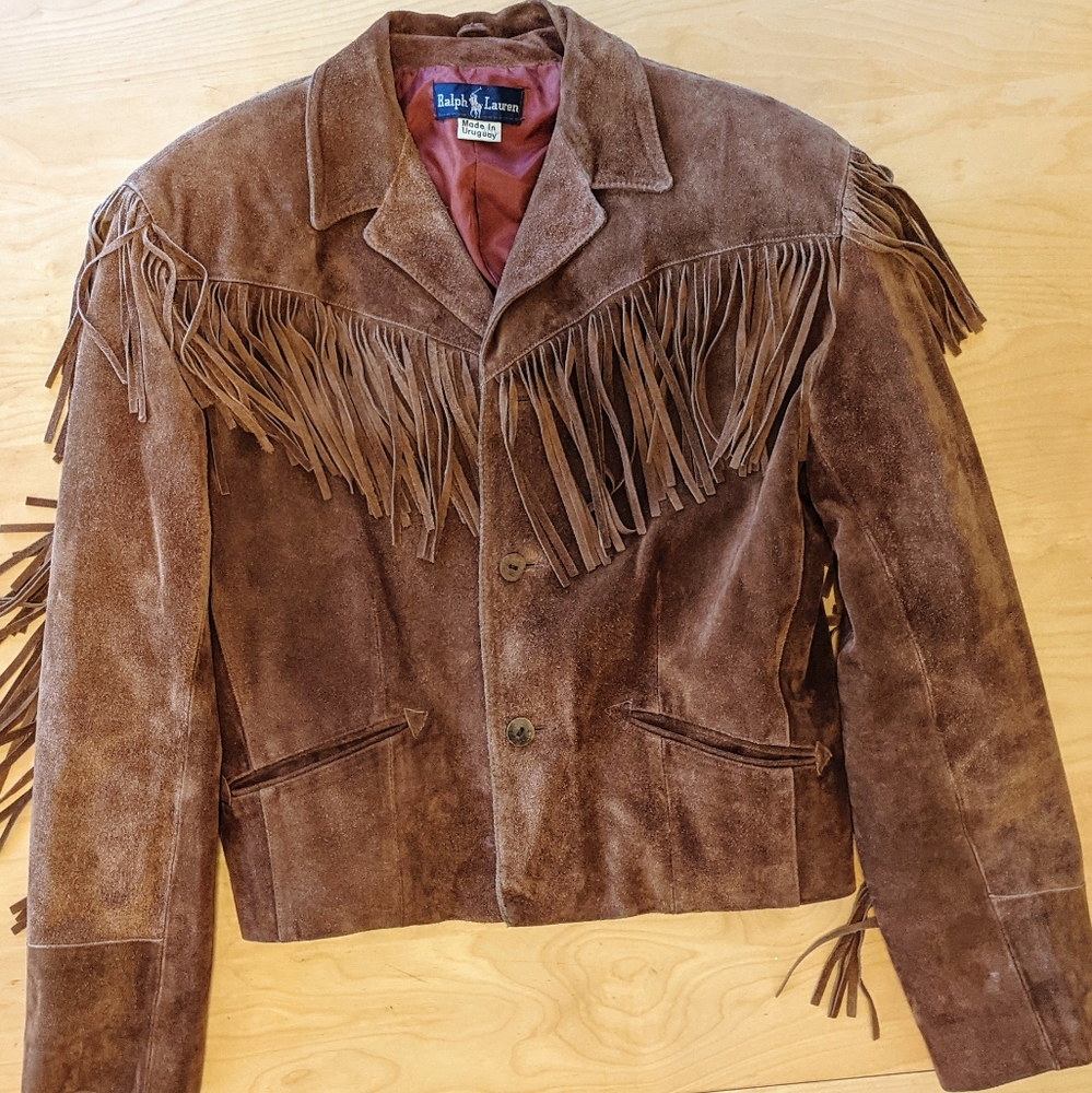 Ralph Lauren 80's Fringe Leather Jacket